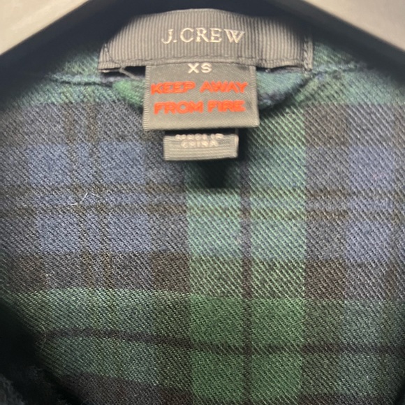 J Crew‎ flannel sleep shirt - Picture 2 of 2